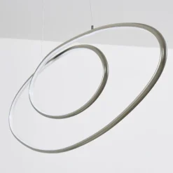 Suspension Harpeth LED Nickel mat, 1 lumière