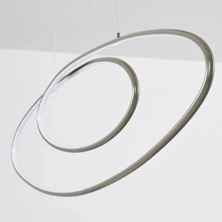 Suspension Harpeth LED Nickel mat, 1 lumière