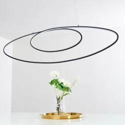 Suspension Harpeth LED Noir, 1 lumière