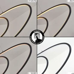 Suspension Harpeth LED Noir, 1 lumière