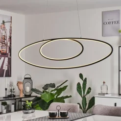 Suspension Harpeth LED Noir, 1 lumière