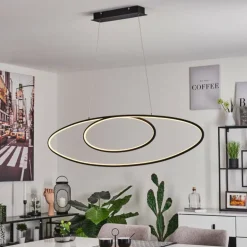 Suspension Harpeth LED Noir, 1 lumière