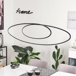 Suspension Harpeth LED Noir, 1 lumière