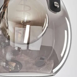 Suspension Hocker Écru, Noir, 4 lumières