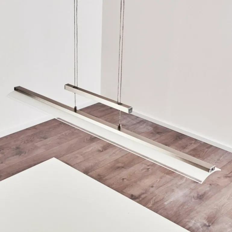 Suspension Hogana LED Acier inoxydable, 5 lumières