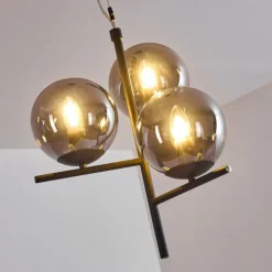 Suspension Hogatza Noir, 3 lumières