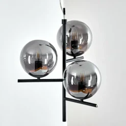 Suspension Hogatza Noir, 3 lumières