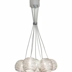 Suspension Holländer CARILLON Argenté, 7 lumières