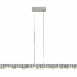 Suspension Holländer CASTELLO LED Argenté, 6 lumières