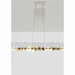 Suspension Holländer CASTELLO LED Argenté, 6 lumières