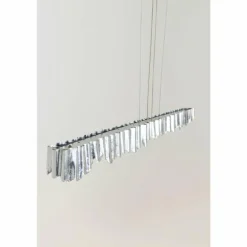 Suspension Holländer CASTELLO LED Argenté, 6 lumières