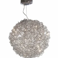 Suspension Holländer DIRIGIBILE Argenté, 20 lumières