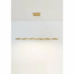 Suspension Holländer FARAONE LED Or, 6 lumières