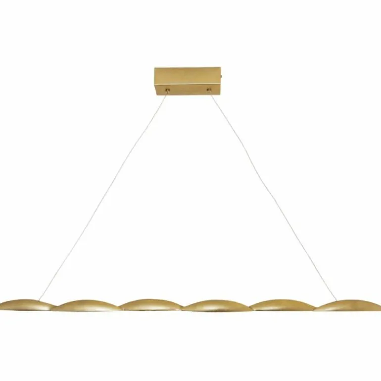 Suspension Holländer FARAONE LED Or, 6 lumières