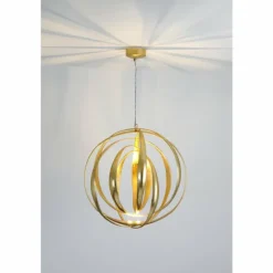 Suspension Holländer GEMMA LED Or, 2 lumières