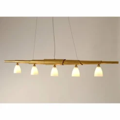 Suspension Holländer INNOVAZIONE Or, 5 lumières