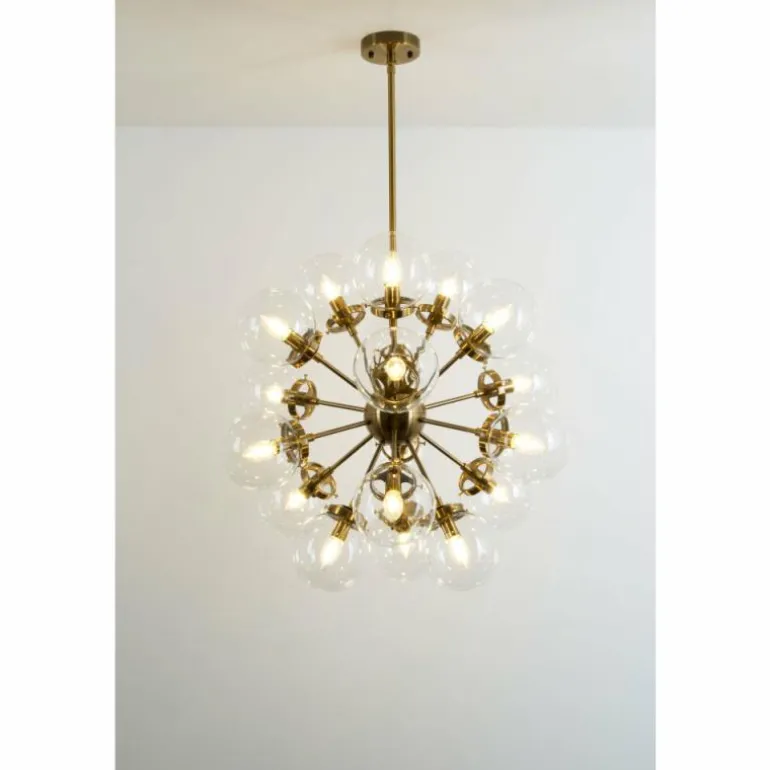 Suspension Holländer MOLTIPLICATORE Or, Laiton, 18 lumières