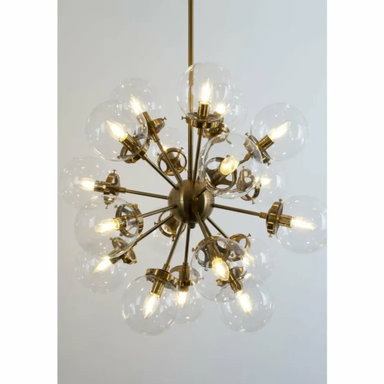 Suspension Holländer MOLTIPLICATORE Or, Laiton, 18 lumières