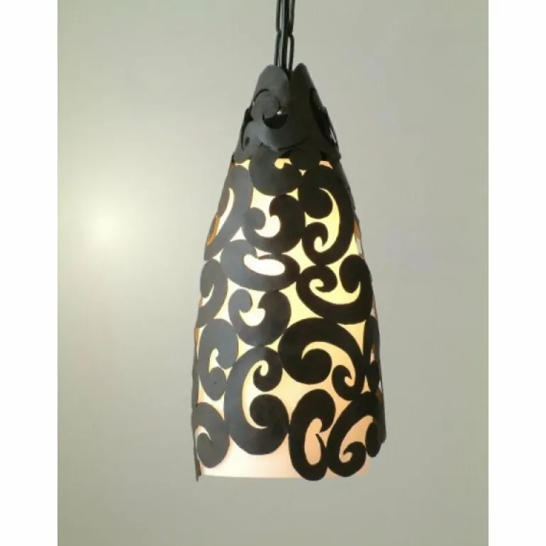 Suspension Holländer ONDULATA Brun, 1 lumière