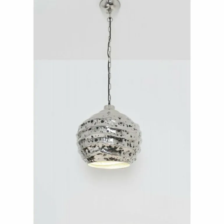 Suspension Holländer POMELO Argenté, 1 lumière