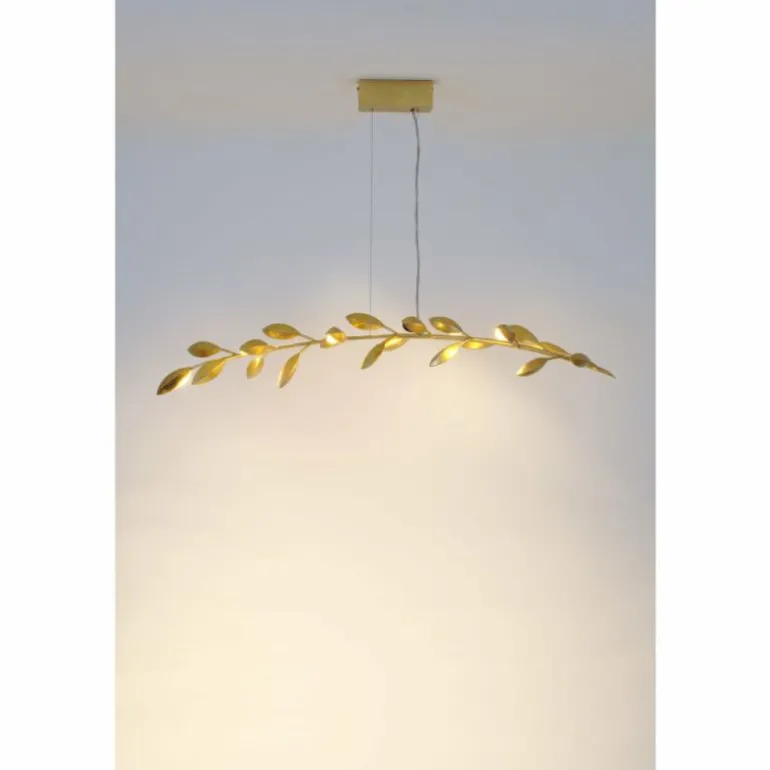 Suspension Holländer RISO Or, 11 lumières