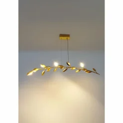 Suspension Holländer RISO Or, 11 lumières