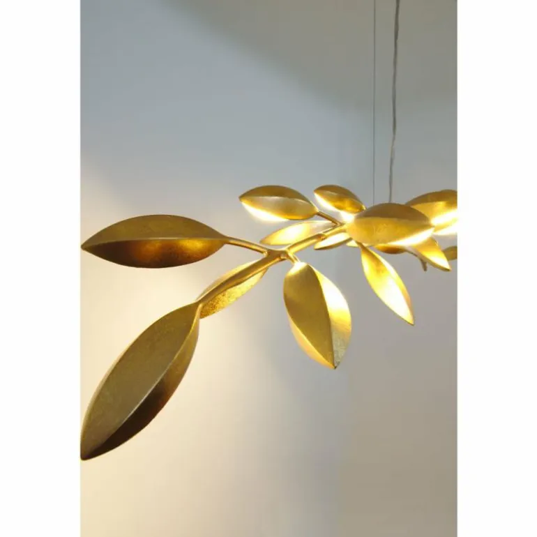 Suspension Holländer RISO Or, 11 lumières