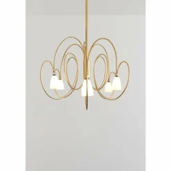 Suspension Holländer ROSASPINA OVAL Or, 6 lumières