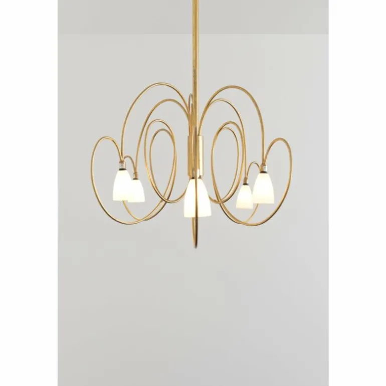 Suspension Holländer ROSASPINA OVAL Or, 6 lumières