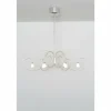 Suspension Holländer ROSASPINA OVAL Argenté, 6 lumières