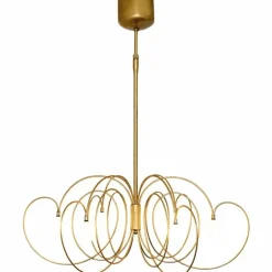 Suspension Holländer ROSASPINA Or, 6 lumières