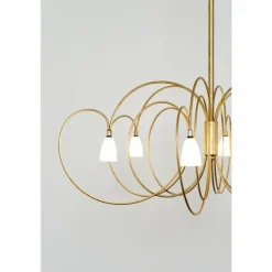 Suspension Holländer ROSASPINA Or, 6 lumières