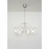 Suspension Holländer ROSASPINTA GROSS Argenté, 8 lumières