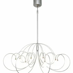 Suspension Holländer ROSASPINTA GROSS Argenté, 8 lumières