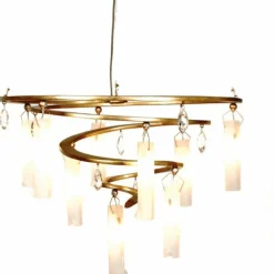 Suspension Holländer SERPENTINEN SPIRAL Or, 9 lumières