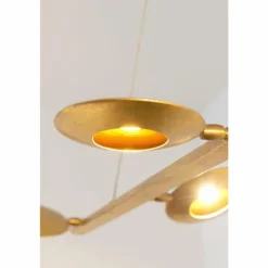 Suspension Holländer SIMULATORE LED Or, 6 lumières