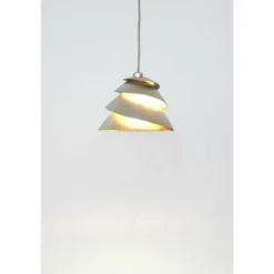 Suspension Holländer SNAIL Argenté, 1 lumière