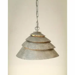 Suspension Holländer SNAIL ONE Argenté, 1 lumière