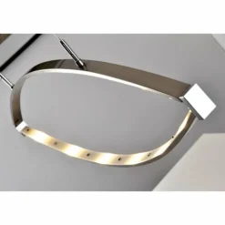 Suspension Honsel Lucy Chrome, Acier inoxydable, 6 lumières