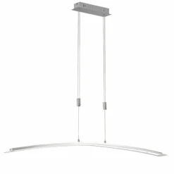 Suspension Honsel Metis LED Nickel mat, 1 lumière, Changeur de couleurs