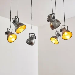 Suspension Hora Argenté, 6 lumières