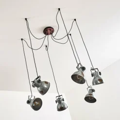 Suspension Hora Argenté, 6 lumières