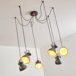 Suspension Hora Argenté, 6 lumières