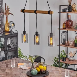 Suspension Hunouri Écru, 3 lumières