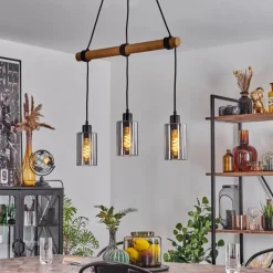 Suspension Hunouri Écru, 3 lumières