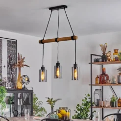 Suspension Hunouri Écru, 3 lumières