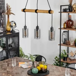 Suspension Hunouri Écru, 3 lumières