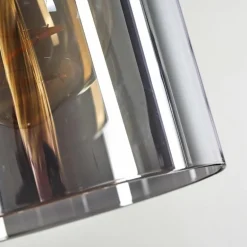 Suspension Hunouri Noir, 5 lumières