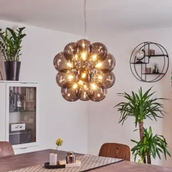 Suspension Hyco Chrome, 12 lumières