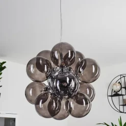 Suspension Hyco Chrome, 12 lumières